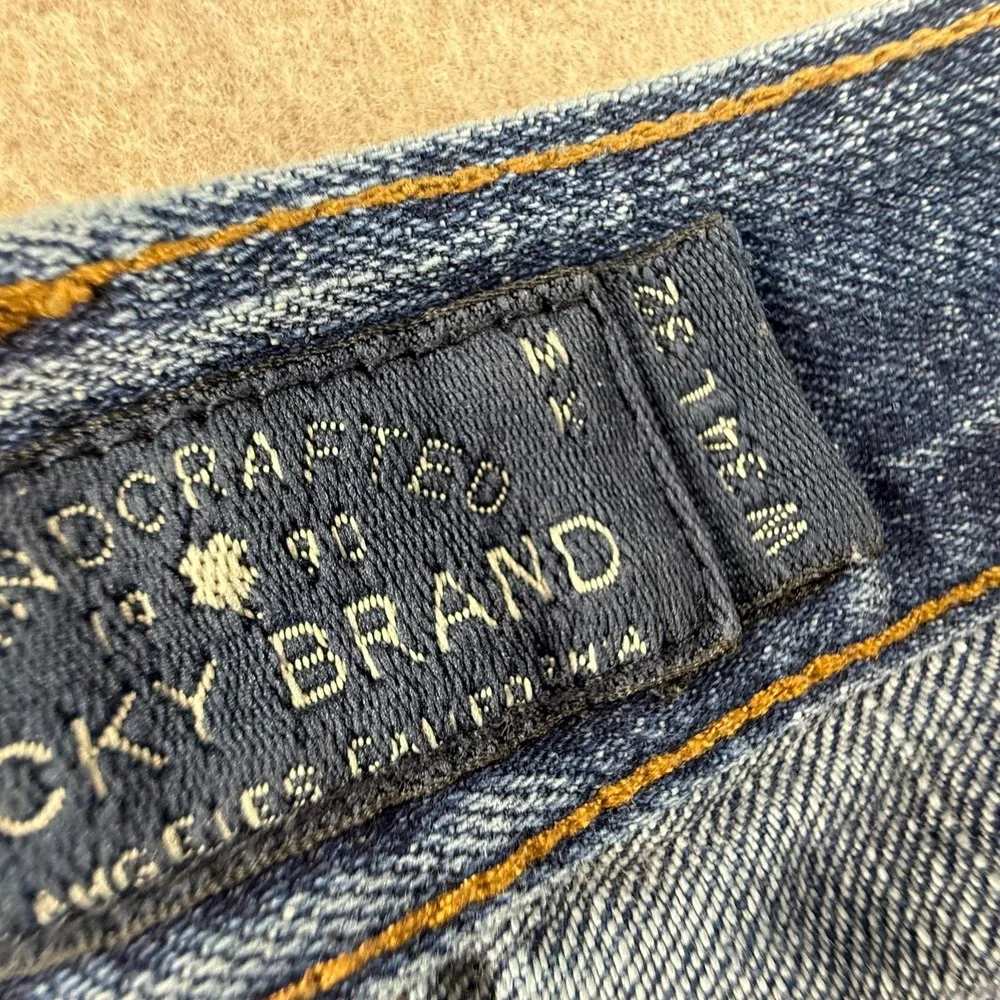 Lucky Brand Original Straight Mens Jeans 34x32 Medium Wash Blue Denim Pants